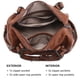 thumbnail image 4 of Bolso Dasein de piel vegana suave para mujer, color café, 4 of 6