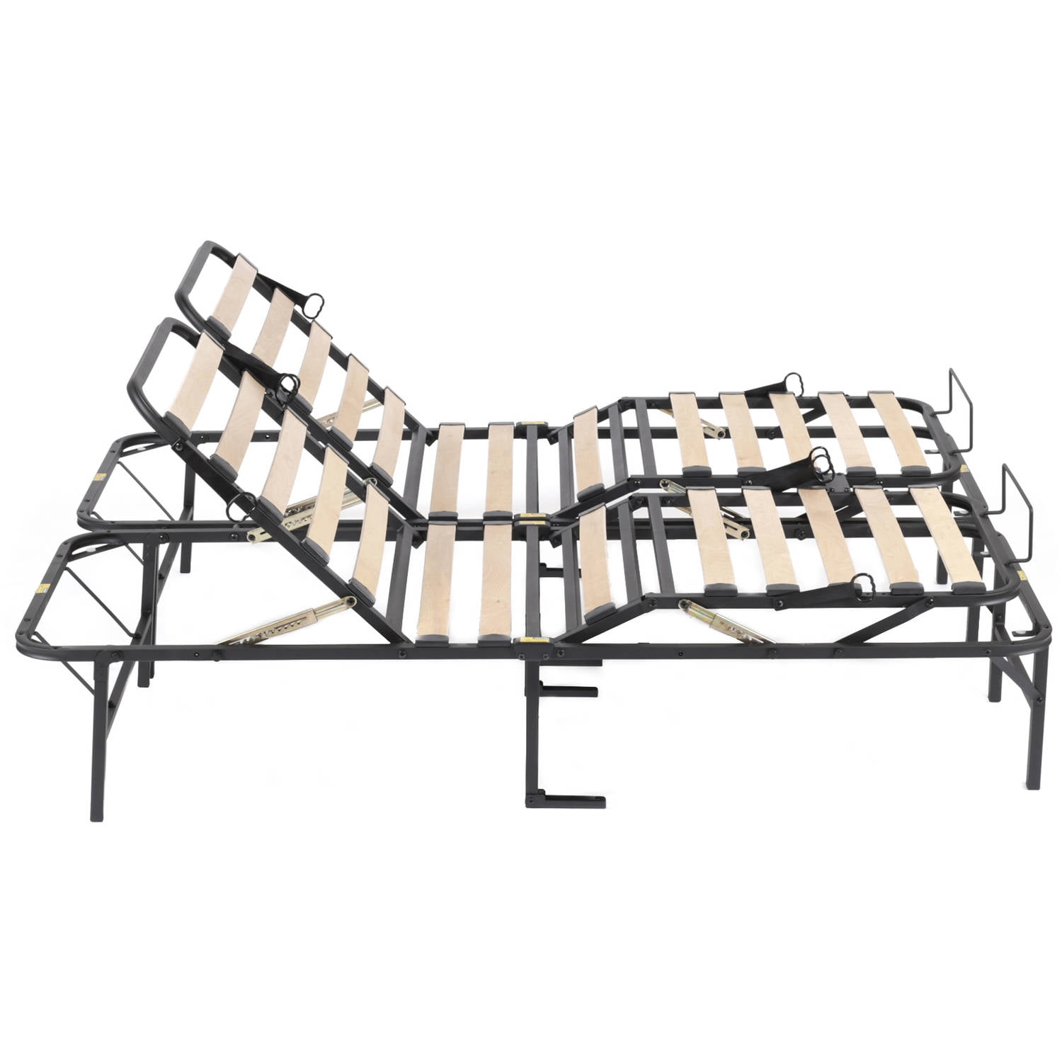 PragmaBed Simple Adjust Head and Foot Wood Slat Manually Adjustable