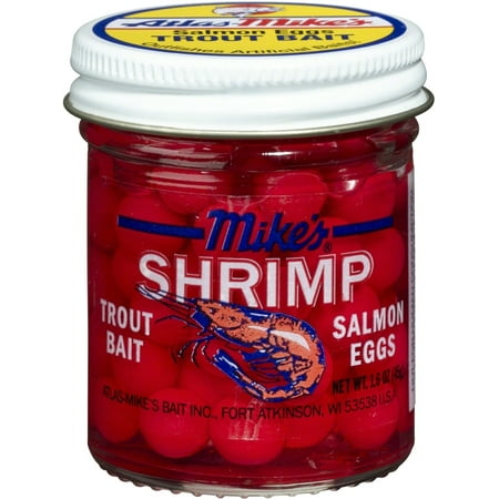 Atlas Mike s Salmon Eggs Trout Bait Shrimp Scented Fluorescent Red