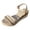 Gold, variant on Womens Wedge Sandals Summer Dressy Espadrilles Open Toe Casual Platform Heeled Wedges with Adjustable Buckle Orange Size 9.5