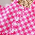thumbnail image 4 of HCNTES Girls Shorts Sets 2 Piece Summer Outfits Sleeveless Tops With Pockets Ruffle Shorts Cute Kids Clothes toddler girl clothes(18-24 Months,Pink), 4 of 9