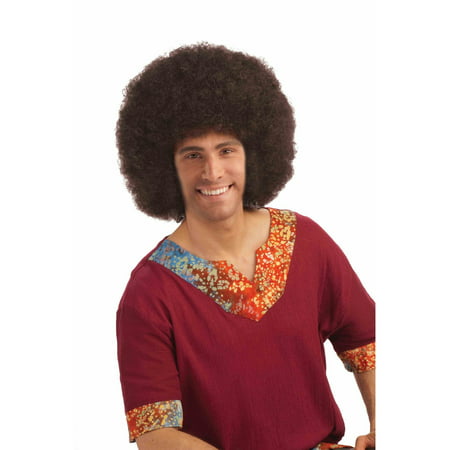 Unisex Brown Deluxe Jumbo Afro Adult Halloween Costume Accessory
