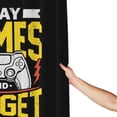 thumbnail image 6 of DouZhe Play Games Forget The Reality Pattern Shower Curtain, Waterproof Bath Curtains for Bathroom Decorations, 72 x 72 inches, 6 of 7