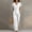 White plus size 2 piece set a1, variant on Women Plus Size 2 Piece Short Sleeve V Neck Set Casual Solid Boho Vacation Outfit Loose Top Pants Lounge Wear Summer Travel Clothes Matching Tracksuit, White S