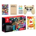 thumbnail image 1 of Nintendo Switch Mario Kart 8 Deluxe Bundle: Red/Blue Console, Mario Kart 8 & Membership, Fitness Boxing 2: Rhythm & Exercise, Mytrix Wireless Pro Controller Peary Yellow Bear and Accessories, 1 of 8