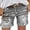 1-Grey378, variant on Womens Distressed Denim Shorts High Waisted Patchwork Rolled Hem Jean Shorts,Gray