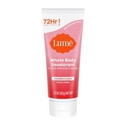 Lume Whole Body Women's Deodorant - Invisible Cream - Aluminum Free - Peony Rose - 2.2oz Tube