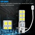 thumbnail image 4 of BeesClover 2pcs Car Bulb H3 Bright Led Fog Driving Drl Light Bulbs Conversion Kit 6000k 1800lm White 360-degree Lighting, 4 of 8