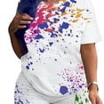 thumbnail image 6 of Women’s “White Splash” Tie Dye Shorts Set (Large 10-12), 6 of 6