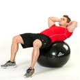 thumbnail image 2 of Black Mountain Products 2000lbs Static Strength Exercise Stability Ball with Pump, 65cm Red, 2 of 3