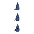 thumbnail image 3 of Riñonera impermeable Qarigey de tela para hombre bandolera multifuncional resistente al desgarro Azul, 3 of 6