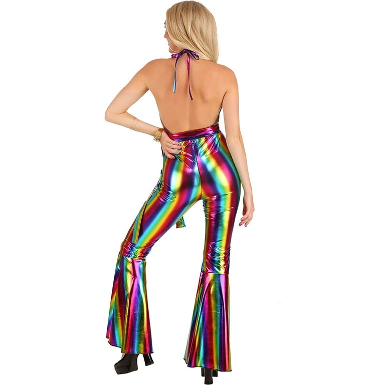 Women's Rainbow Rave Disco Costume