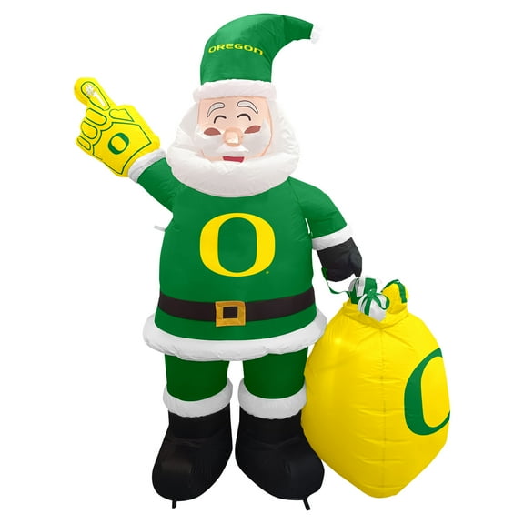 Oregon Ducks 7' Inflatable Santa