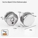 thumbnail image 2 of Mirror Wall Mount Bracket,round Mirror Glass Clamp Mirror Holder,for 3-5mm Mirror With Glass Spacer, 8 Pieces, 2 of 5
