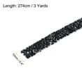 thumbnail image 2 of 1 Pcs Resin Rhinestones Trim 3 Yards x 0.4 inch Self Adhesive Black Crystal Ribbons Rhinestone for DIY Crafts, 2 of 5