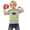 Grey#9527, variant on Baby Boys Short Sleeve T-Shirts Crew Neck Big Bro Letter Graphic Tee Tops for Boy Soft Dailywear