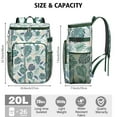 thumbnail image 3 of Hawaiian Print Insulated Backpack Cooler 26 Cans Capacity Lightweight Leak-Proof for Summer Beach Resort Travel, 3 of 6