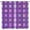 Purple Plaid, variant on Circle Window Curtains, Vintage Fifties Rod Pocket Kids Blackout Curtains, Midcentury Atomic Art Lightweight Decorative Drapes 2-Panel Set for Living Room Bedroom Kitchen Dining Room-W52xL84in