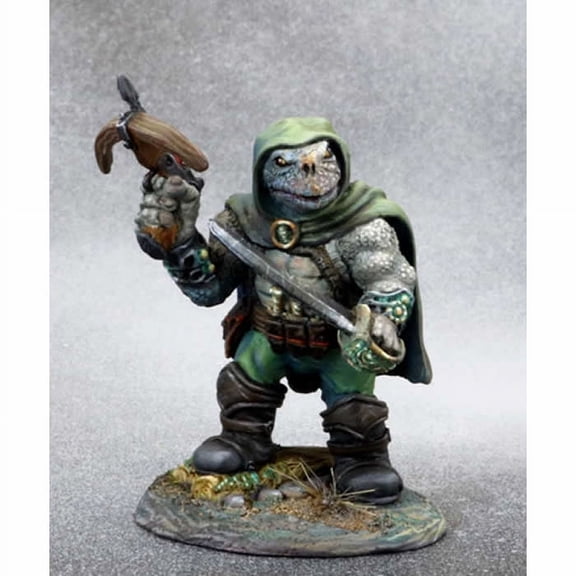 Tortoise Rogue with Hand Crossbow and Sword Miniature Critter Kingdoms Dark Sword Miniatures
