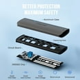 thumbnail image 5 of Lemorele NVMe SSD Enclosure, USB 3.2 Gen 2 NVMe SSD Enclosure Adapter, Suitable for M-Key and M+B Key 2230/2242/2260/2280, Capacity 4TB Tool-Free Installation, 5 of 10