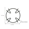 thumbnail image 2 of RENACLIPY 4Pcs Burner Ring Iron Compatible With Gas Stovetops For Cooking, 2 of 8