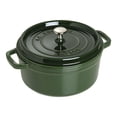 thumbnail image 1 of STAUB La Cocotte 5.25 L Cocotte Ronde en Fonte, Basilic-Vert, 1 of 5