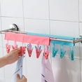 thumbnail image 3 of Ludlz Clip and Drip Hanger Clothes Hanger Drying Rack Portable Clothes Clip Rack Multifunction Bathroom Travel Foldable Hanging Towel Clips, 3 of 7