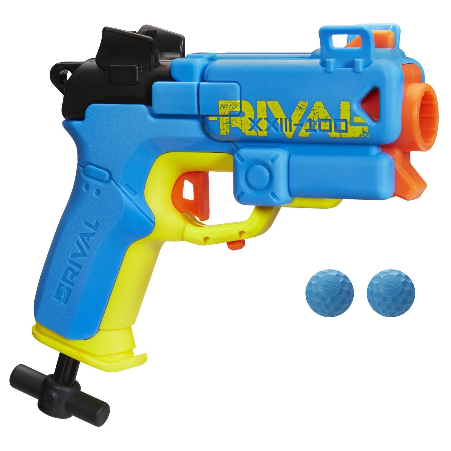 Nerf Rival Pilot XXIII-100 Blaster, Break-Barrel Load, T-Bar