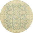 thumbnail image 1 of Ahgly Company Indoor Round Abstract Brown Gold Oriental Area Rugs, 4' Round, 1 of 6