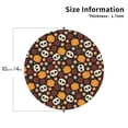 thumbnail image 3 of Bingfone Vintage Skulls Leather Drinks Coasters with Set of 6,Suitable for Home Kitchen,Coffee Cup Coasters Home Gift, 3 of 9