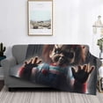 thumbnail image 5 of Lsque Chucky Print Flannel Throw Blanket, Ultra-soft Blanket for Bed, Couch, Car, Hypoallergenic Anti-pilling blanket-50"x40", 5 of 8