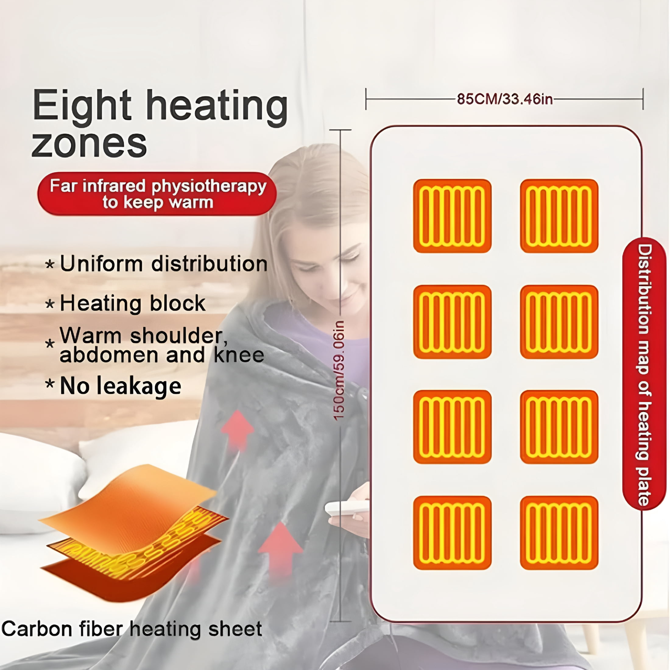 HIBIBUD Cordless Outdoor Throw Blanket,Heated Blanket Battery Operated,Cordless Heated Blanket,Wearable USB Heated Blanket,On The Go Cordless Heated Throw,Portable Cordless Heated Throw Shawl