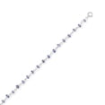 thumbnail image 2 of .925 Sterling Silver Lavender Love! Women's Tanzanite Anklet, 2 of 2