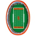 thumbnail image 2 of Orange/Black Oklahoma State Cowboys 7'' x 19'' x 23'' Small Stadium Oval Dog Bed, 2 of 2