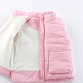 thumbnail image 7 of Girls Quilted Puffer Vests Toddler Zipper Cotton Padded Vest Stand Collar Winter Warm Trendy Sleeveless Jackets Pink, 0 Year, 7 of 7