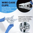 thumbnail image 5 of 300 Pcs Wire Cage Clamps, with 1 Piece of Wire Cage Buckle Snap Pliers, Suitable for , C ma3176, 5 of 6