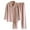 Pink, variant on JURANMO Fleece Pajamas Women Set Petite,2024 Fall Winter Womens Casual Trendy Lapel Collar Loungewear Classic Long Sleeve Button Up Blouse+Elastic Waist Pants Pajamas Sets Warm Sleepwear with Pocket