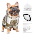 thumbnail image 3 of Salouo Horse Rider In Field Pattern Small Dog Hoodie Sweatshirts Dog Clothes Coat Clothing Puppy Sweater Outfit Pullover Pet Winter Coat Sweater Outfit-Small, 3 of 7