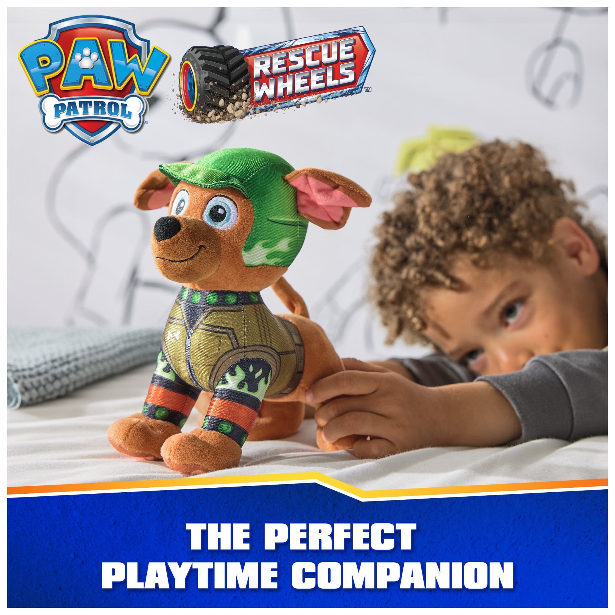 PAW Patrol Rescue Wheels, Boomer 8-Inch Plush Toy for Kids Ages 3+