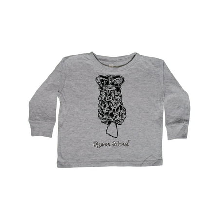 

Inktastic Mushroom Hunting Queen Morel in Crown Gift Toddler Boy or Toddler Girl Long Sleeve T-Shirt