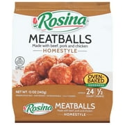 Rosina, Homestyle Meatballs, 12 oz Plastic Bag (Frozen)