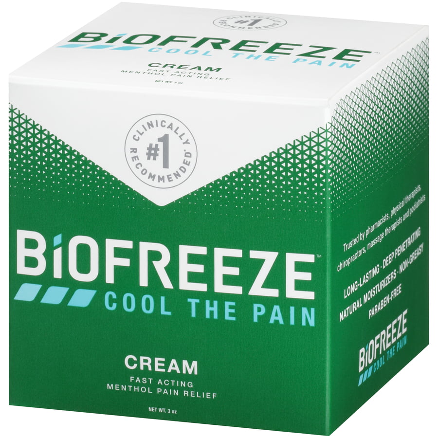 Biofreeze Menthol Pain Relief Cream 3 Oz Walmart Com Walmart Com
