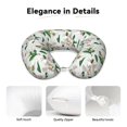 thumbnail image 4 of KLL Lilies Flowers Pattern Memory Foam Cervical Neck Pillow Versatile U-Shaped Pillows for Home/Office/Camping/Travelling/Soft Washable Cover, 4 of 8