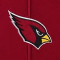 thumbnail image 4 of Men's '47 Arizona Cardinals Heather Gray Gridiron Lace-Up Pullover Hoodie, 4 of 4