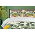 thumbnail image 4 of Ambesonne Eucalyptus Leaves Duvet Cover Set, Classic Branches, Queen, Laurel Green Multicolor, 4 of 5