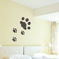 thumbnail image 3 of Etiqueta de la pared del espejo con estampado de pata de dibujos animados decoración del dormitorio de la habitación de los niños, 3 of 5