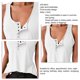 thumbnail image 1 of Tops Sexy Para Mujer, Chaleco Con Cuello En U Profundo, Cómodo De Llevar, Tela Suave Y Transpirable Ligera Para El Día A Día Al Aire Libre Para La Cita Para La Oficina ANGGREK Blanco 3XL, 1 of 6
