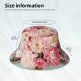 thumbnail image 3 of Fotbe Vintage Typewriter Floral Sombrero Tipo Pescador con Estampado – Sombrero de Sol de Algodón de Moda para Playa, Golf, Pesca, 3 of 6