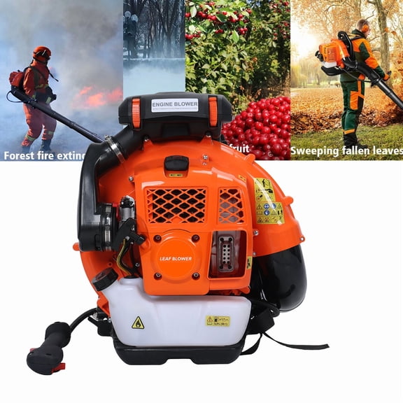 Professional Gas Powered Backpack Leaf Blower – 2 Cycle High-Performance 80CC / 900 CFM Blower System with Comfort Design for Complete Property Maintenance