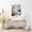 White, variant on Kate and Laurel California Tiger Roaming through Palm Springs Framed Canvas Wall Art by Michael Schauer 18 x 24 Sylvie White, Whimsical, Animals, Cityscapes, Tropical Art for Wall Decor, Living Room,